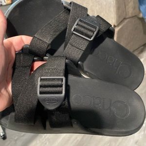 Black Chaco Slides